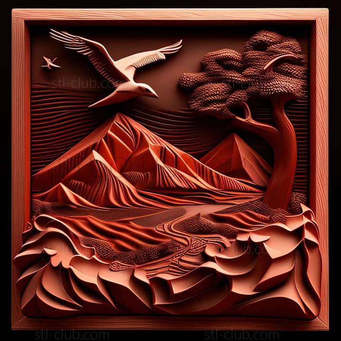 3D model red desert (STL)